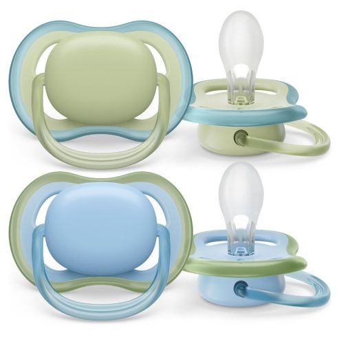 Philips AVENT SCF085/21 Ultra air játszócumi 0-6hó neutral/kék fiús, 2 db