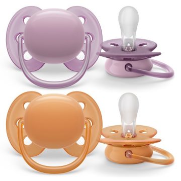  Philips AVENT SCF091/33 Ultra soft Premium Játszócumi 6-18hó neutral lányos, 2 db