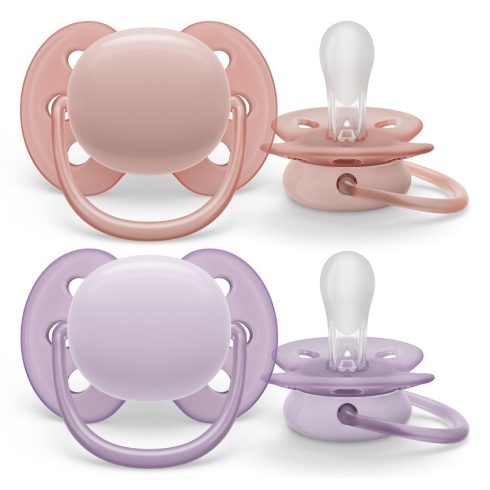Philips AVENT SCF091/31 Ultra soft Premium Játszócumi 0-6hó neutral lányos, 2 db