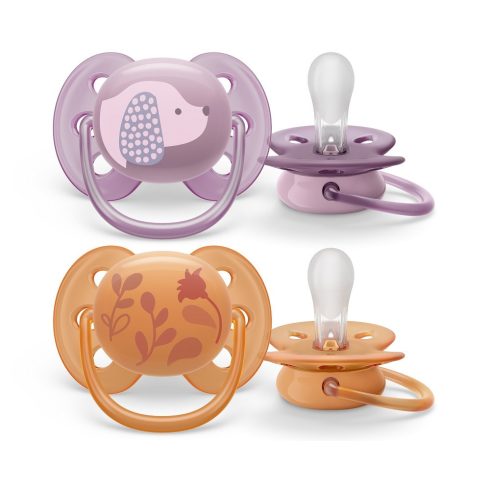 Philips AVENT SCF091/18 Ultrasoft Premium játszócumi 6-18hó lányos, 2 db