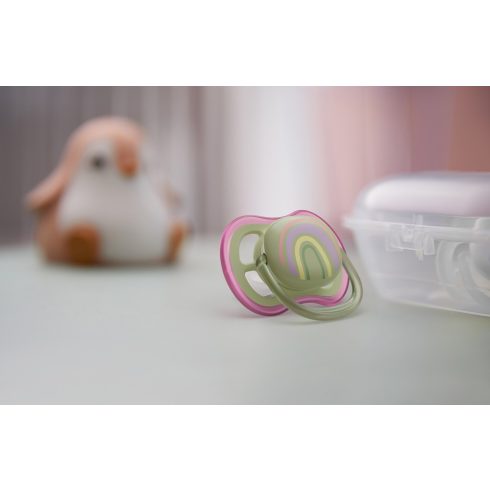 Philips AVENT SCF085/59 Ultra air játszócumi 0-6hó mintás lányos, 2 db