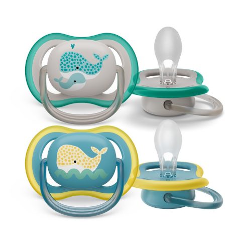 Philips AVENT SCF349/24 Ultra air játszócumi18hó+ (bálna), 2 db