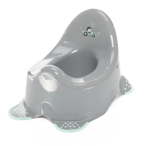 Zopa csúszásgátlós bili - Racer Grey/Mint