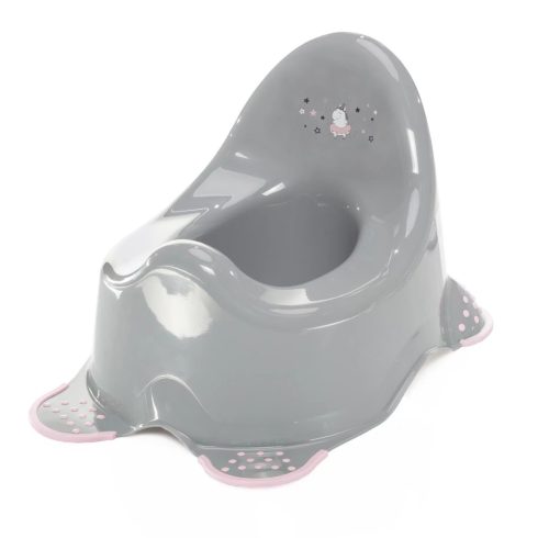 Zopa csúszásgátlós bili - Unicorn Grey/Pink