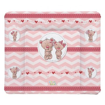   Babastar puha pelenkázó lap 85*75 cm - Macipár rózsaszín 