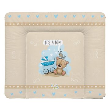   Babastar puha pelenkázó lap 85*75 cm - It's a boy ! maci babakocsi bézs