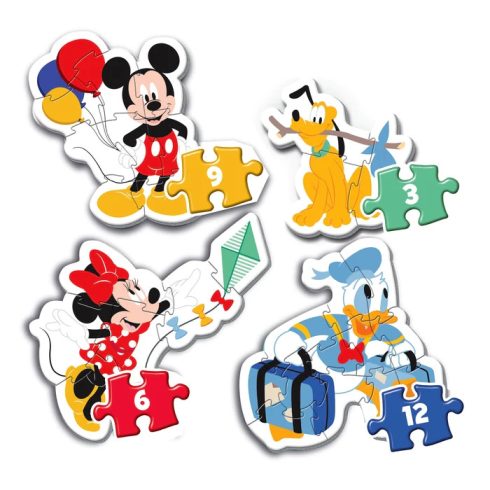 Clementoni Mickey egér 4 az 1-ben Supercolor formapuzzle
