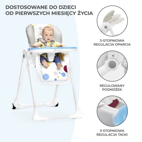 Kinderkraft Yummy multifunkciós etetőszék - multicolor