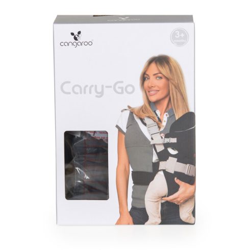 Cangaroo CARRY GO  hordozó/kenguru 3,6-13 kg - Fekete