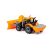 Polesie Toys hókotró/sószóró traktor Progress - Sárga