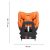 Recaro Xenon 1 Kid i-Size gyerekülés 61 -125 cm - Vibrant Orange