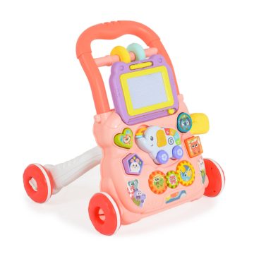 Moni Music Walker járássegítő elefántos - rózsaszín 