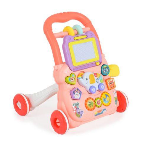 Moni Music Walker járássegítő elefántos - rózsaszín 