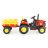 Moni Rancher elektromos traktor utánfutóval - Piros/sárga
