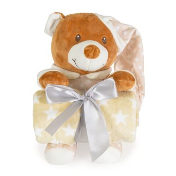 Cangaroo Addie bear babatakaró 75x90 cm - bézs