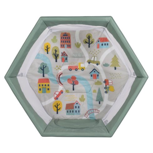 Cangaroo Playbox
hatszögletű utazójáróka - zöld