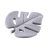 Zopa Szilikon rágóka Leaf - Dove Grey