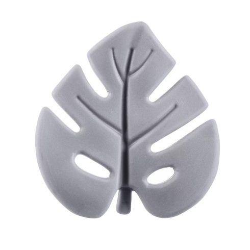 Zopa Szilikon rágóka Leaf - Dove Grey