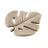 Zopa Szilikon rágóka Leaf - Sand Beige