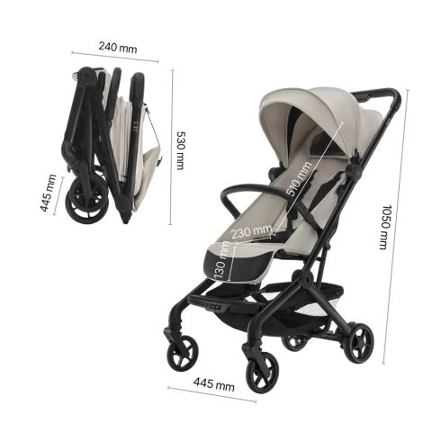 Zopa Jet sportbabakocsi - Ivory Beige 