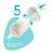   Chicco Perfect5 biofunkcionális cumisüveg 150 ml lassú folyású 0h + rózsaszín