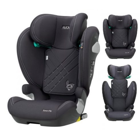 Avova SORA-FIX autóülés 100-150 cm - Kolala Grey 