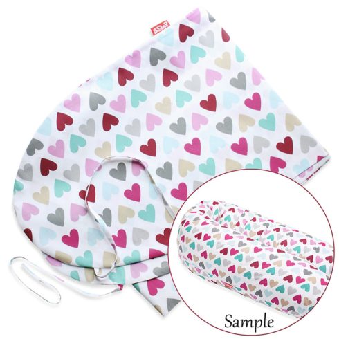 Scamp Formázható univerzális szoptatós párna pamut huzat - Colorful Heart