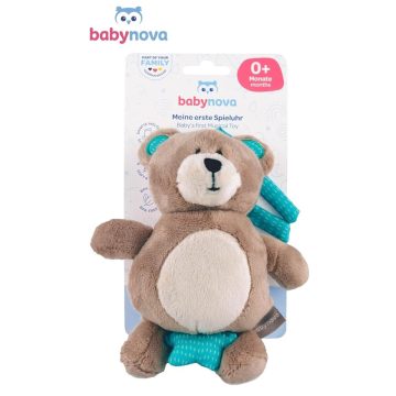 Baby-Nova  plüss zenélő játék - maci