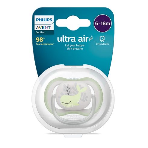 Philips AVENT SCF086/05 Ultra air Játszócumi 6-18hó bálna, 1db