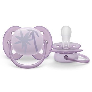   Philips AVENT SCF092/03 Ultrasoft Premium játszócumi 0-6hó lila, 1 db