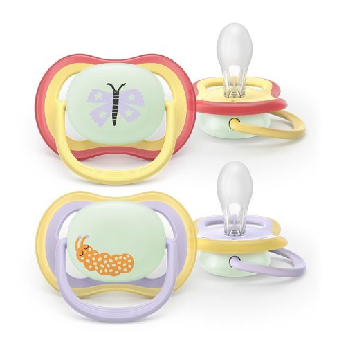 Philips AVENT SCF376/25 Ultra air éjszakai Játszócumi 0-6 hó lányos 2db