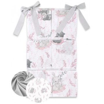 Baby Shop zsebes tároló - Lulu rózsaszín/szürke