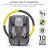  Kinderkraft Safety Fix 2 I-Size biztonsági autósülés  76-150cm - grey