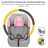   Kinderkraft COMFORT UP i-Size biztonsági autósülés  76-150cm - pink