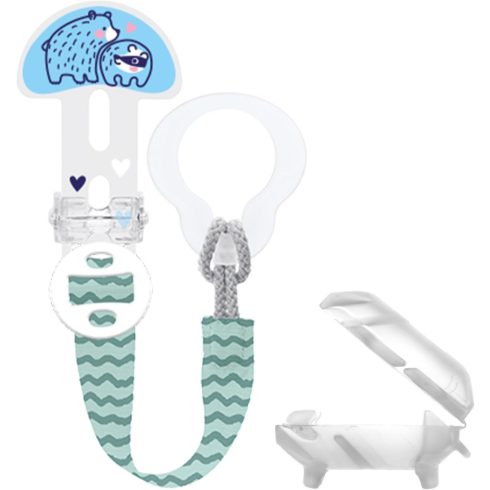 Mam Clip-it Cover cumitartó csipesz - kék maci