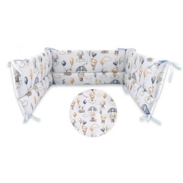 Baby Shop fejvédő kiságyba - Kék lufis állatok