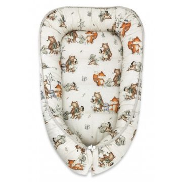 Baby Shop babafészek 55x75 cm - Róka és barátai 