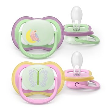   Philips AVENT SCF376/29 Ultra air éjszakai Játszócumi 6-18hó lányos 2db