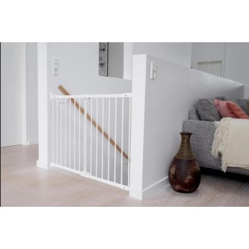   Babydan Flexi Fit fehér fém biztonsági ajtórács 67-105,5 cm, csavaros