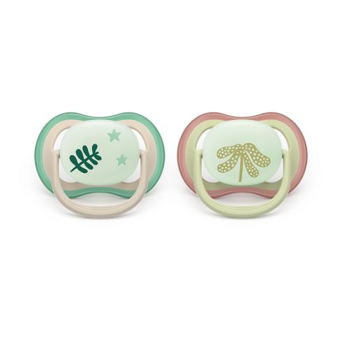 Philips AVENT SCF376/31 Játszócumi Ultra air éjszakai 6-18hó neutral 2db