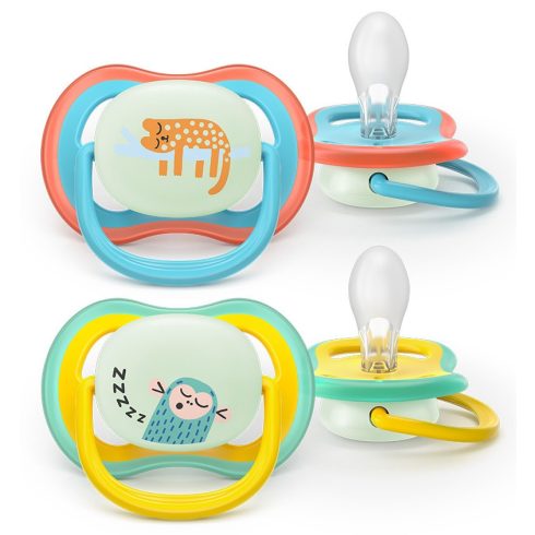 Philips AVENT SCF376/32 Játszócumi ultra air éjszakai 18+hó 2 db