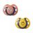  Tommee Tippee Fun Friends játszócumi 0-6 hó 2 db - barna/sárga