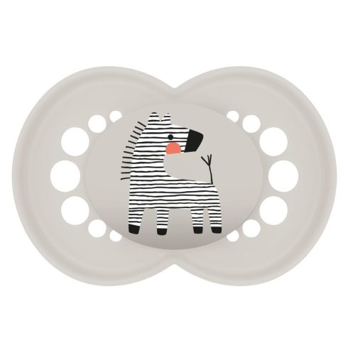 MAM Original 16+ szilikon nyugtató cumi - szürke zebra
