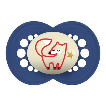 MAM Original Night 16+ szilikon nyugtató cumi - kék róka