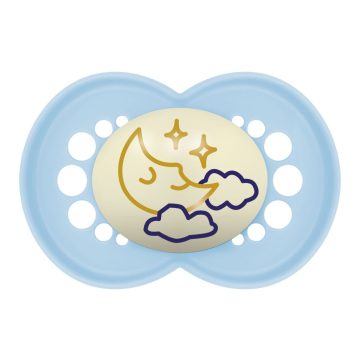 MAM Original Night 16+ szilikon nyugtató cumi - kék hold