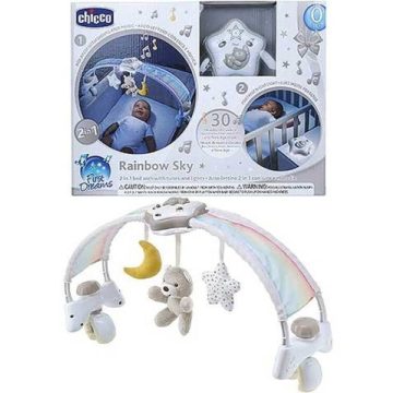   Chicco Rainbow Sky kiságy játékhíd és éjszakai fény elemes 0+ neutral