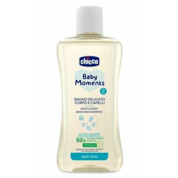   Chicco Fürdető&sampon 200 ml - újszülöttbőrre
zabkivonat és növényi glicerin, semleges pH 0+