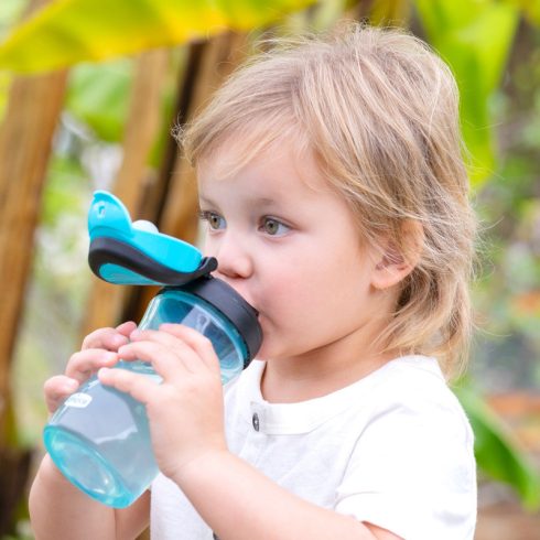 Chicco Kids Cup 350ml pohárperemű itató 2év+ Kék