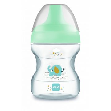   MAM Learn to drink cup - ivástanuló pohár 190 ml 6+ - kék elefánt