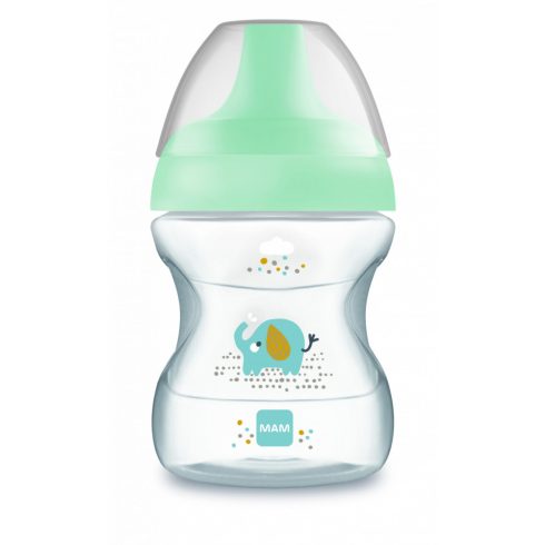 MAM Learn to drink cup - ivástanuló pohár 190 ml 6+ - kék elefánt